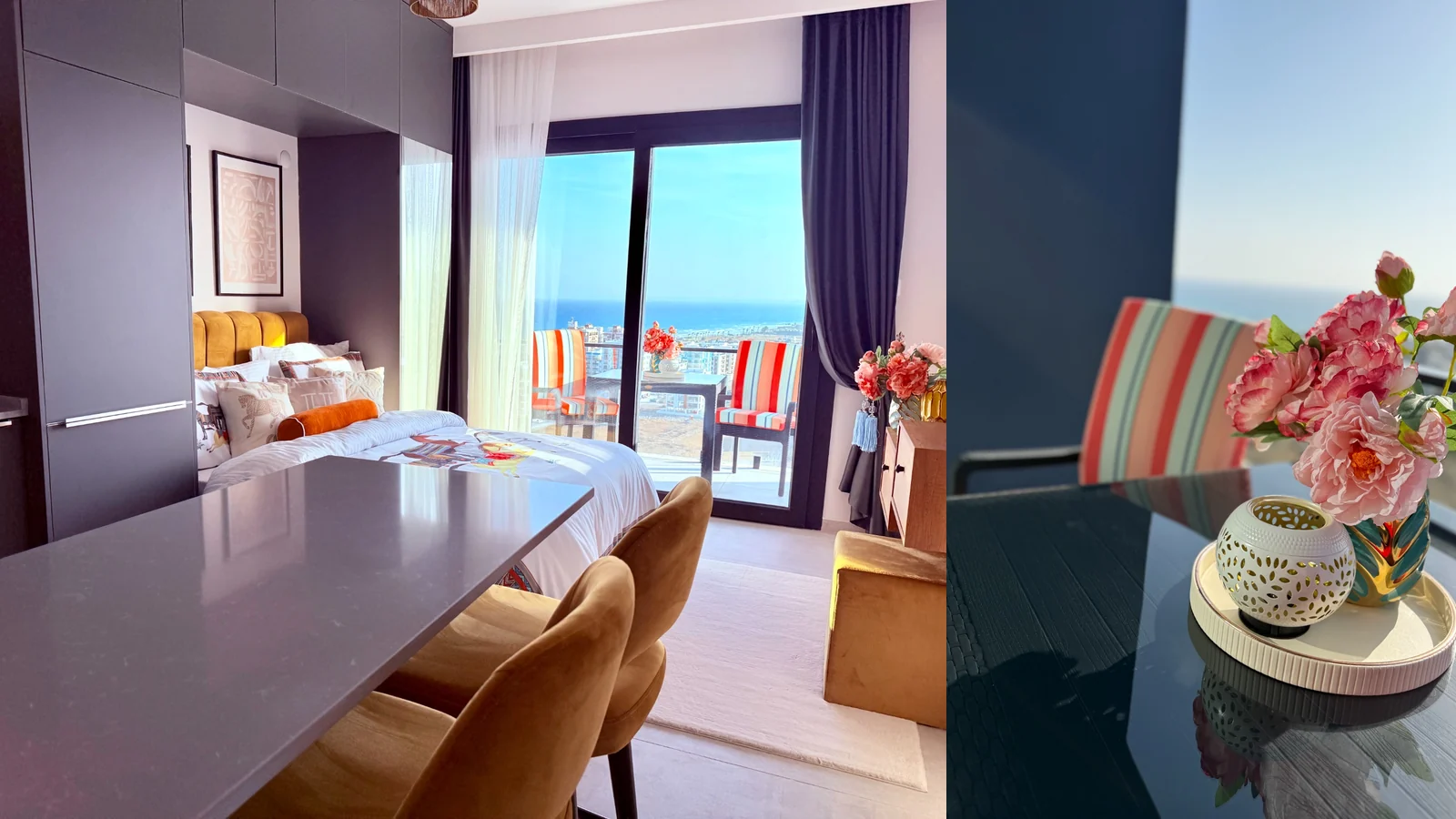 Studio z umeblowaniem i wyjściem na balkon